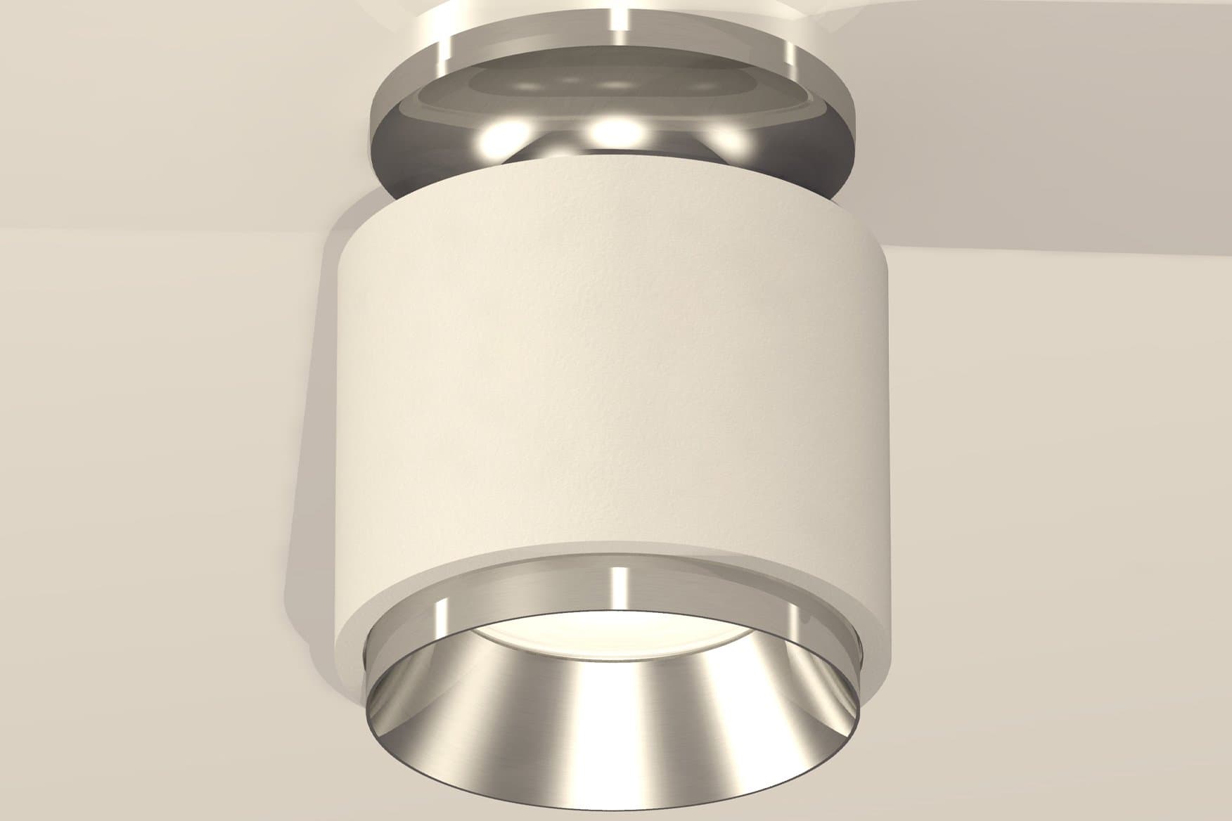 Ambrella Комплект накладного светильника XS7510080 SWH/PSL белый песок/серебро полированное MR16 GU5.3 (N7927, C7510, N7032) — миниатюра 2