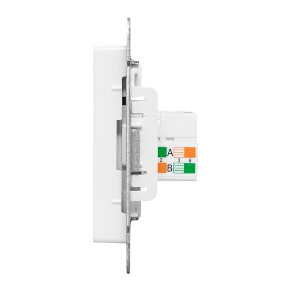 EKF Механизм розетки RJ45 (cat5), белый Эпика — миниатюра 8