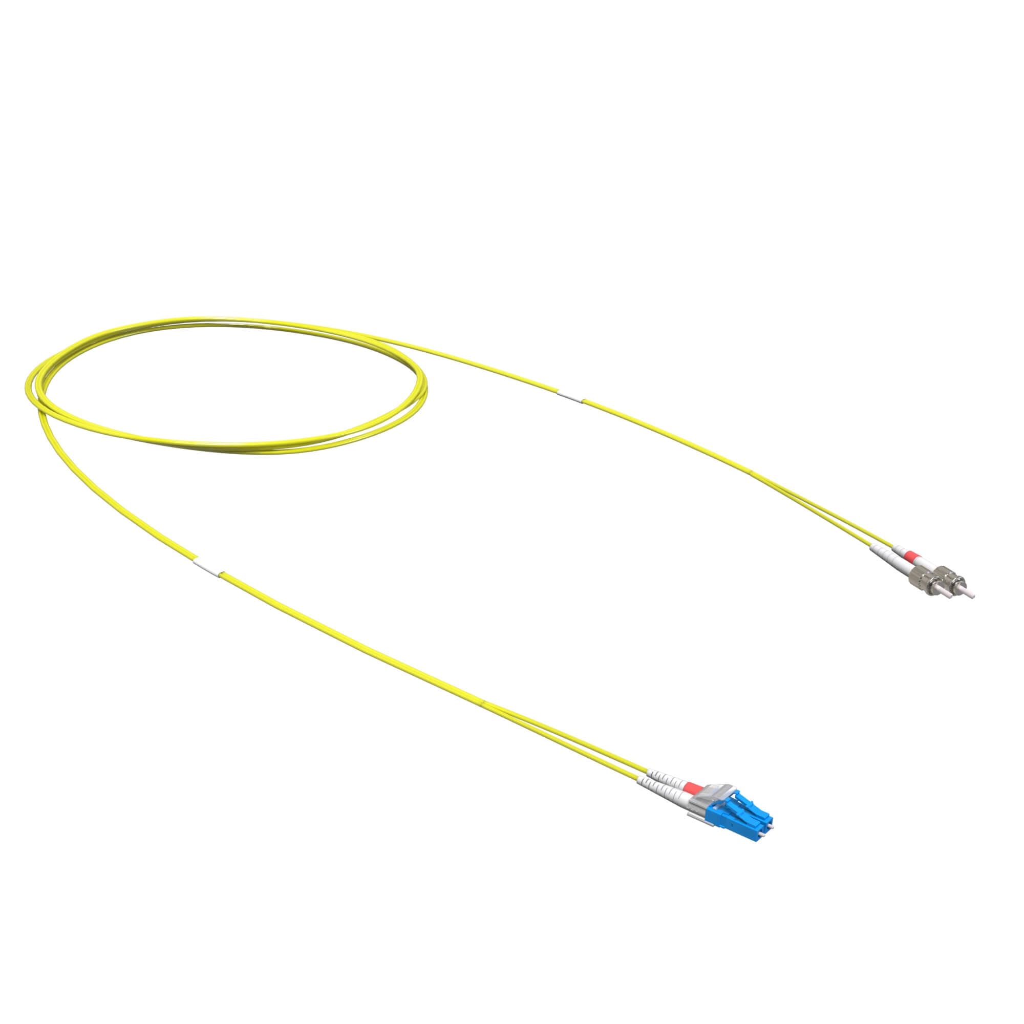 DKC Оптический коммутационный шнур переходной Duplex LC-UPC/ST-UPC, 9/125 OS2, 2 м