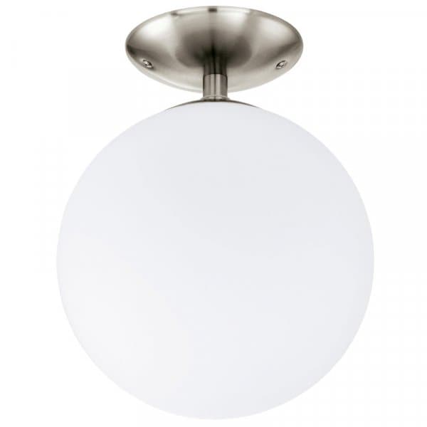 Eglo Светильник потолочный RONDO, 1X60W (E27), Ø250, опаловый, белый 91589