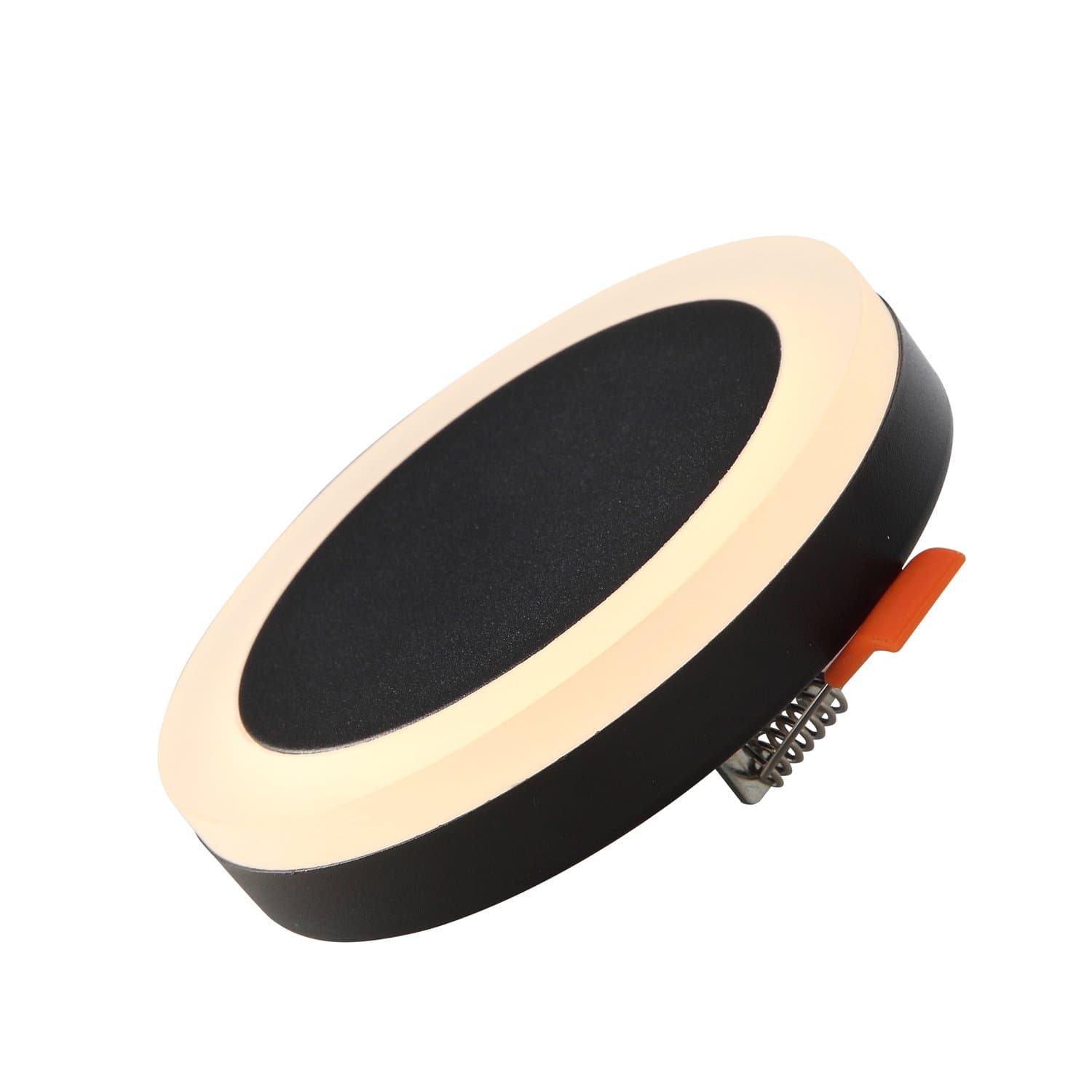 ST Luce ST104.402.06 Светильник потолочный Черный LED 1*6W 3000K 468Lm Ra>80 120° IP20 D110xH20 170-240V — миниатюра 1