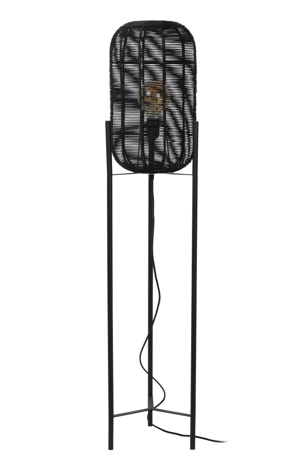 Lucide HERMINE Торшер Ø 30 cm 1xE27 Black 03741/01/30