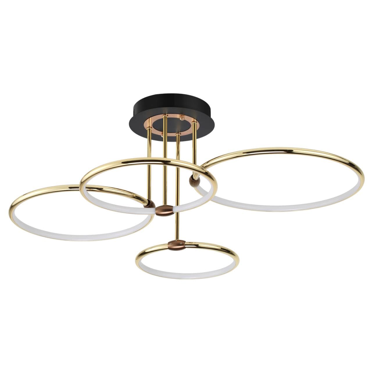 Lumion 5283/96CL LEDIO LN23 золотой, коричневый Люстра потолочная LED 96W 4546Лм 3000-6000K с пультом ДУ 220V URSULA