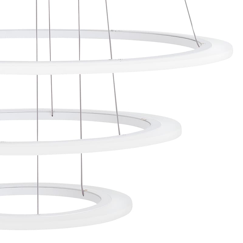 Eglo Подвес LED PENAFORTE с димм., 91,5W(LED), Ø800, H1500, алюминий, белый/акрил, белый 39274 — миниатюра 2