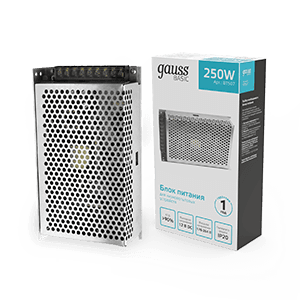 Gauss Блок питания Basic 12V 250W IP20 1/36 BT507