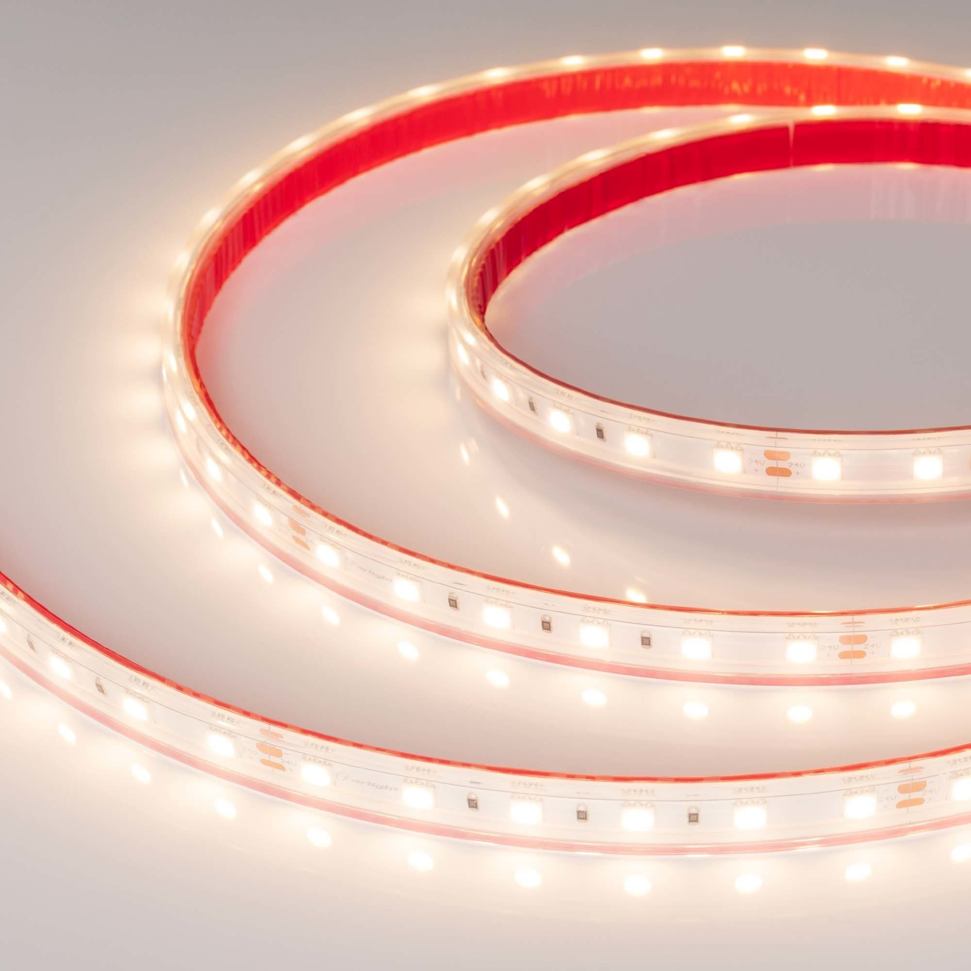 Arlight Светодиодная лента герметичная RTW-PS-B60-13mm 24V Warm3000 (14.4 W/m, IP67, 5060, 5m) (-) 021464(2) — миниатюра 3