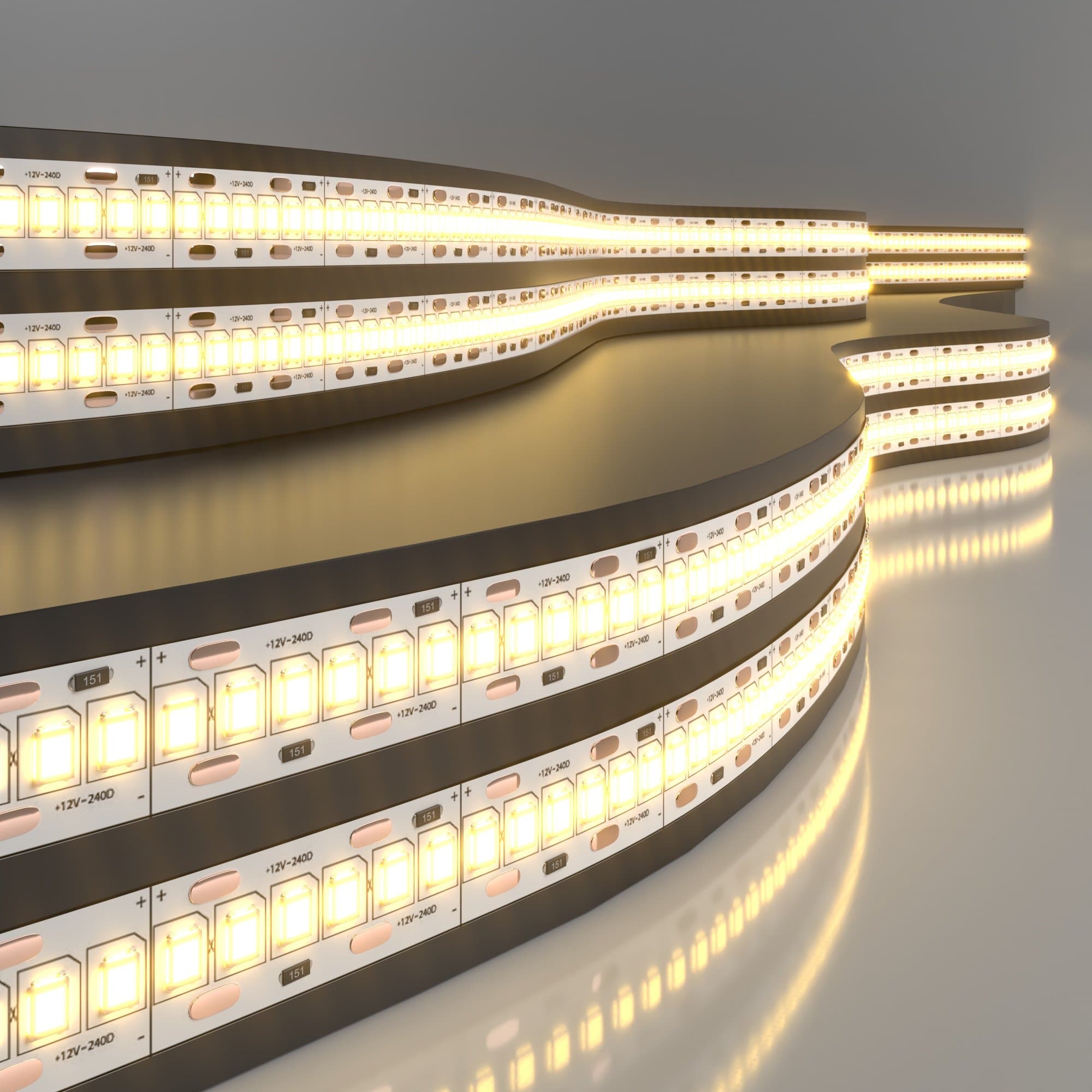 Elektrostandard 2835 12V 240Led 24W IP20 / Лента светодиодная 240Led 24W IP20 3300K теплый белый a050173