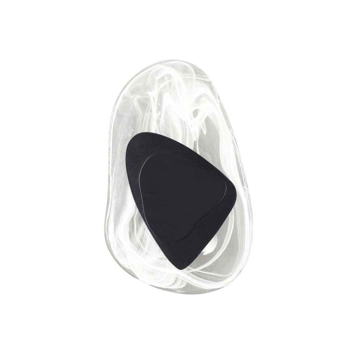 Odeon Light 4313/9WL MIDCENT ODL22 125 стекло с эффектом льда/черный металл Настенный светильник IP20 LED 6W 205Лм 3000K ICY — миниатюра 1