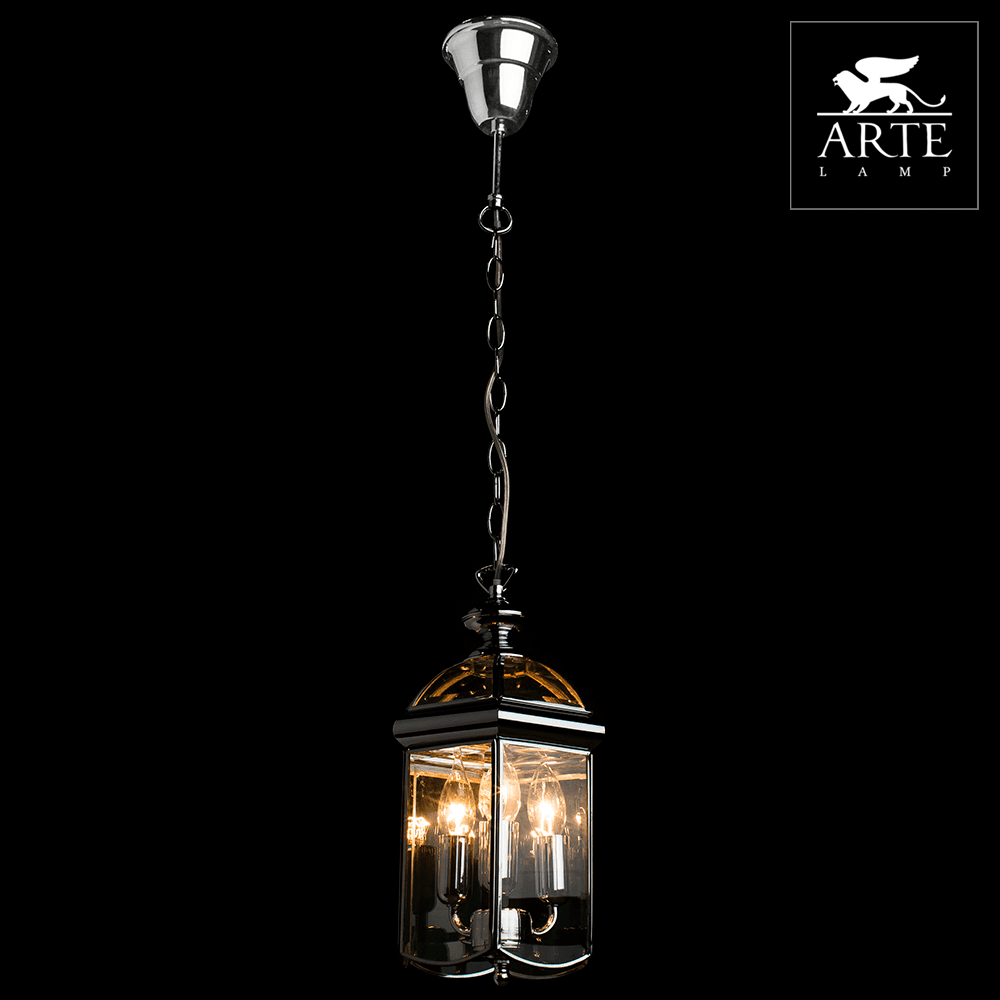 Arte Lamp Rimini Хром/Прозрачный Светильник подвесной 60W E14 A6505SP-3CC — миниатюра 2