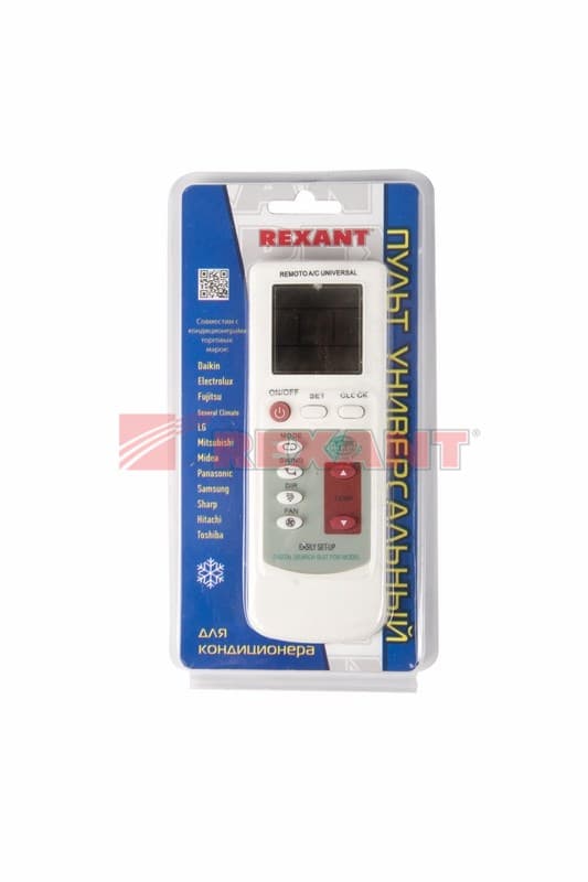 Пульт универсальный для кондиционеров RX-100AII Rexant 38-0101 — миниатюра 2