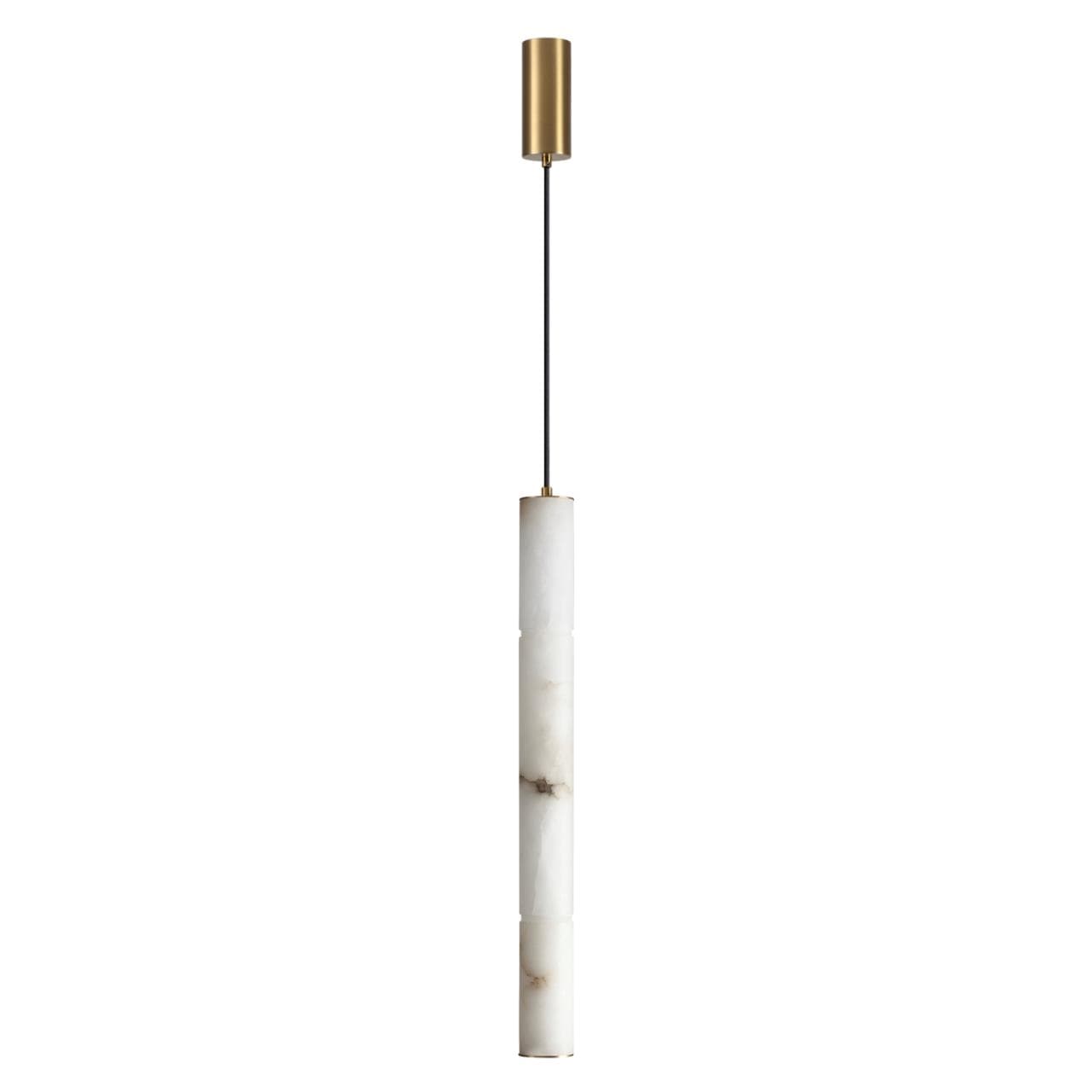 Odeon Light 6674/15L L-VISION ODL24 123 Подвесной светильник латунь/металл/алебастр IP20 LED 15W 680Лм 3000K/4000K MARBELLA