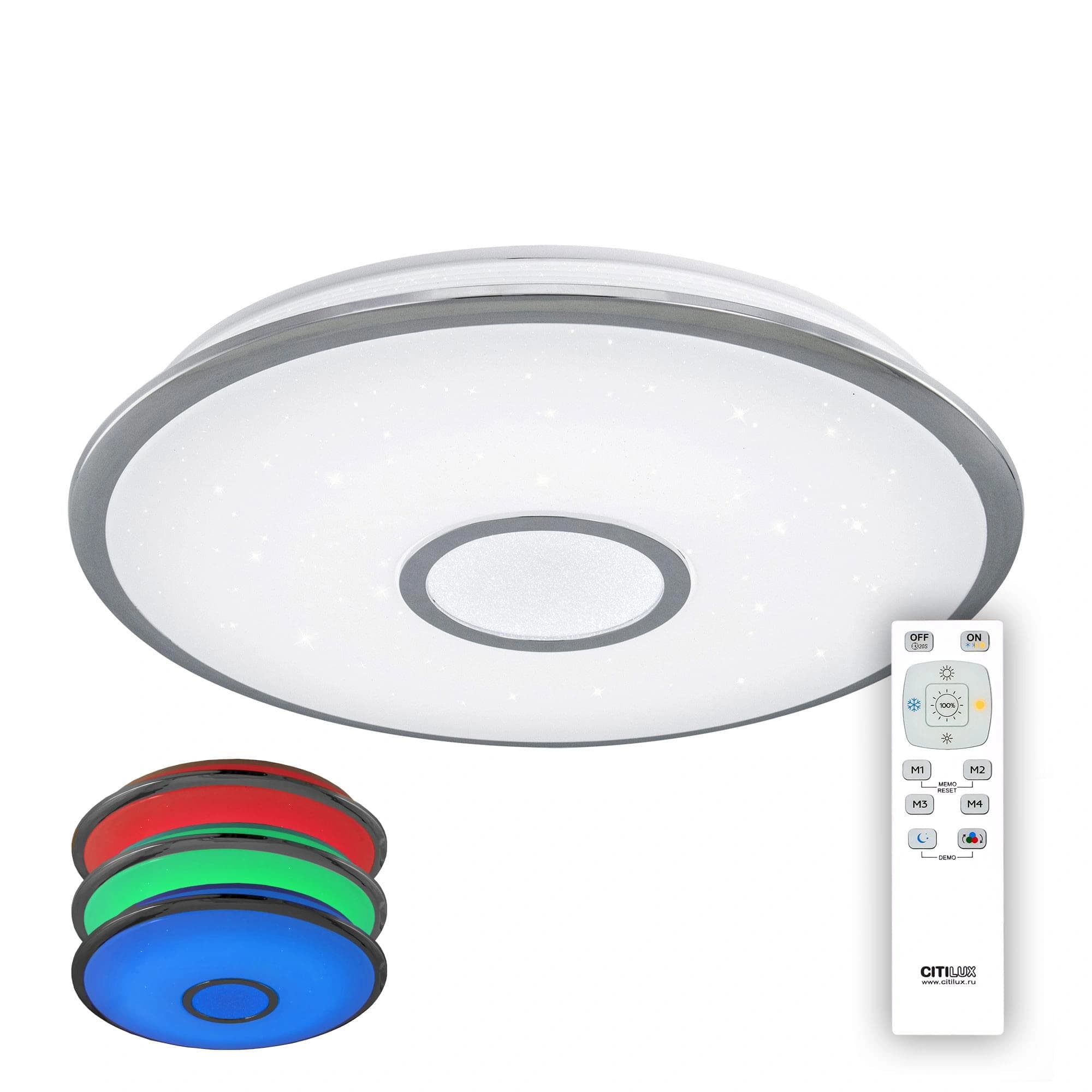 Citilux CL70360RGB СтарЛайт Хром LED Светильник с пультом — миниатюра 1