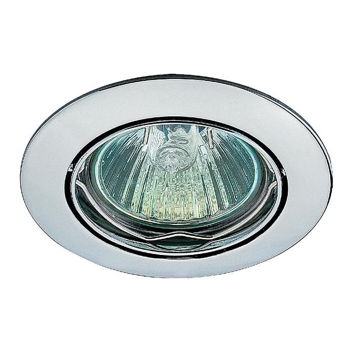 Novotech 369101 NT09 266 хром Встраиваемый ПВ светильник GX5.3 50W 12V CROWN