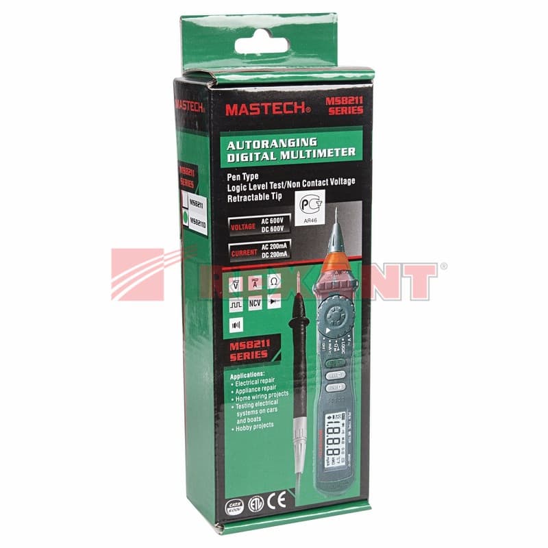 Цифровой мультиметр - пробник MS8211D MASTECH Rexant 13-2045 — миниатюра 3