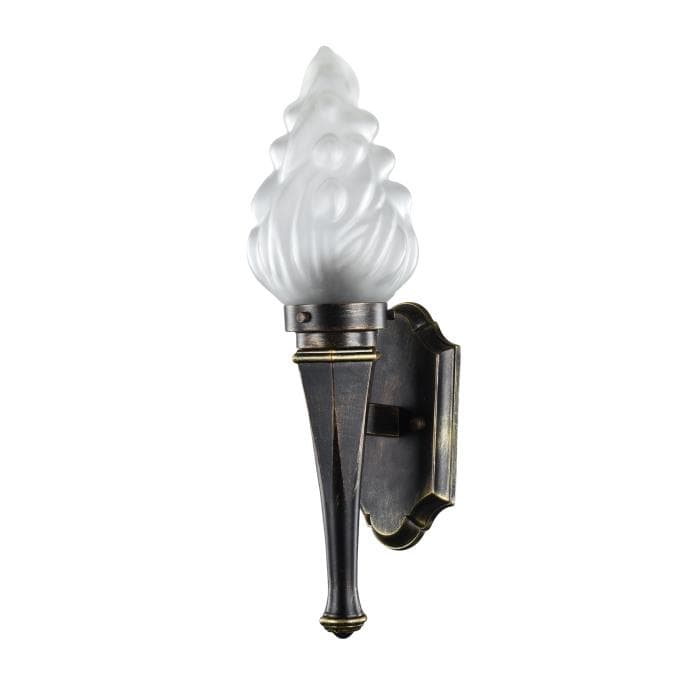 Favourite Fackel Черный/Белый Светильник уличный 1*E27*60W, IP44 1803-1W