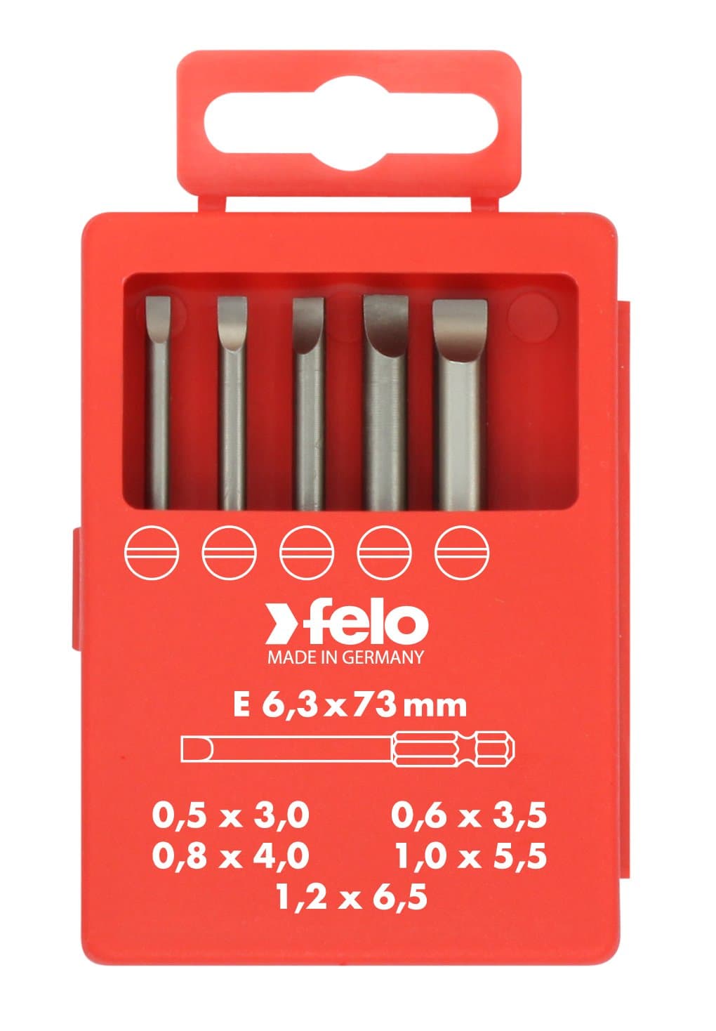 Felo Набор бит SL Industrial  73 мм в кейсе, 5 шт 03091716