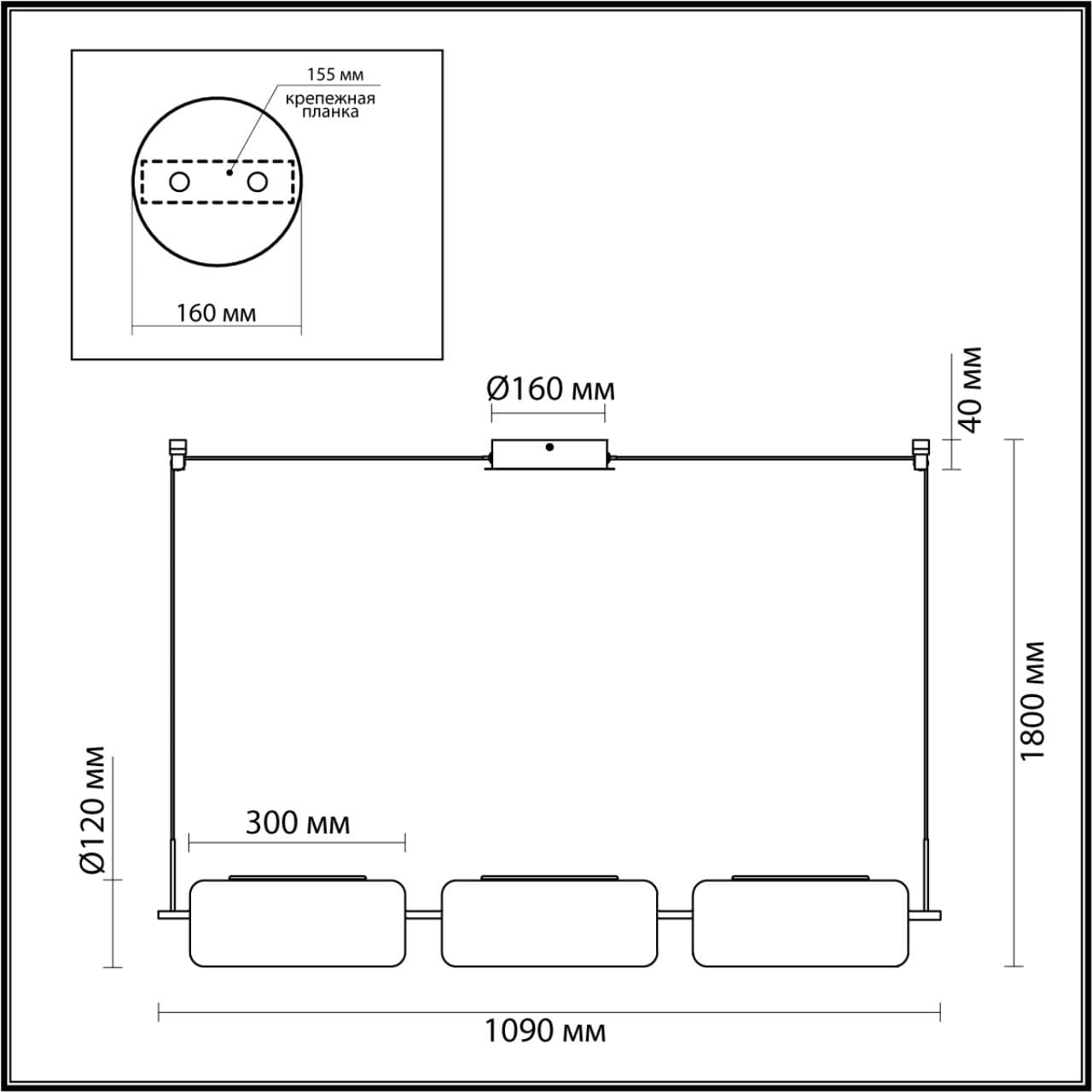 Odeon Light 5003/30L L-VISION ODL23 283 черный матовый/прозрачный/стекло Люстра LED 30W 3000K KAVIA — миниатюра 2