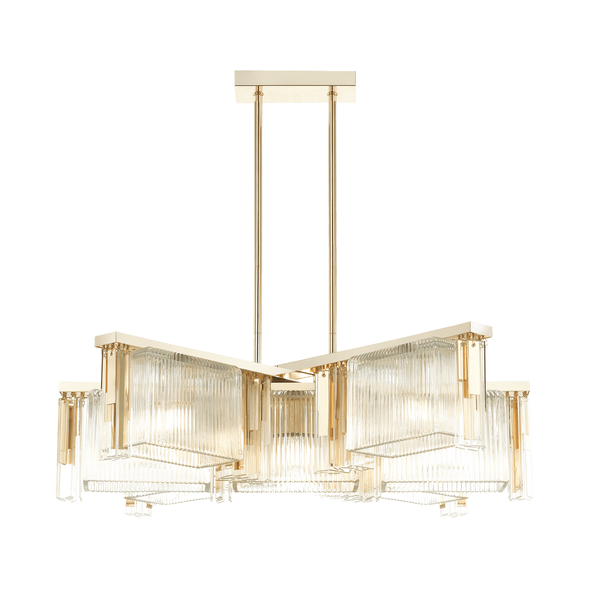 Odeon Light 4877/7 HALL ODL_EX22 58 золотой/прозрачный/стекло Люстра E14 7*40W GATSBY — миниатюра 2