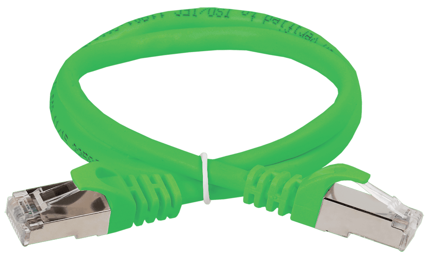 IEK ITK Коммутационный шнур (патч-корд), кат.5Е FTP, 2м, зеленый PC02-C5EF-2M — миниатюра 2