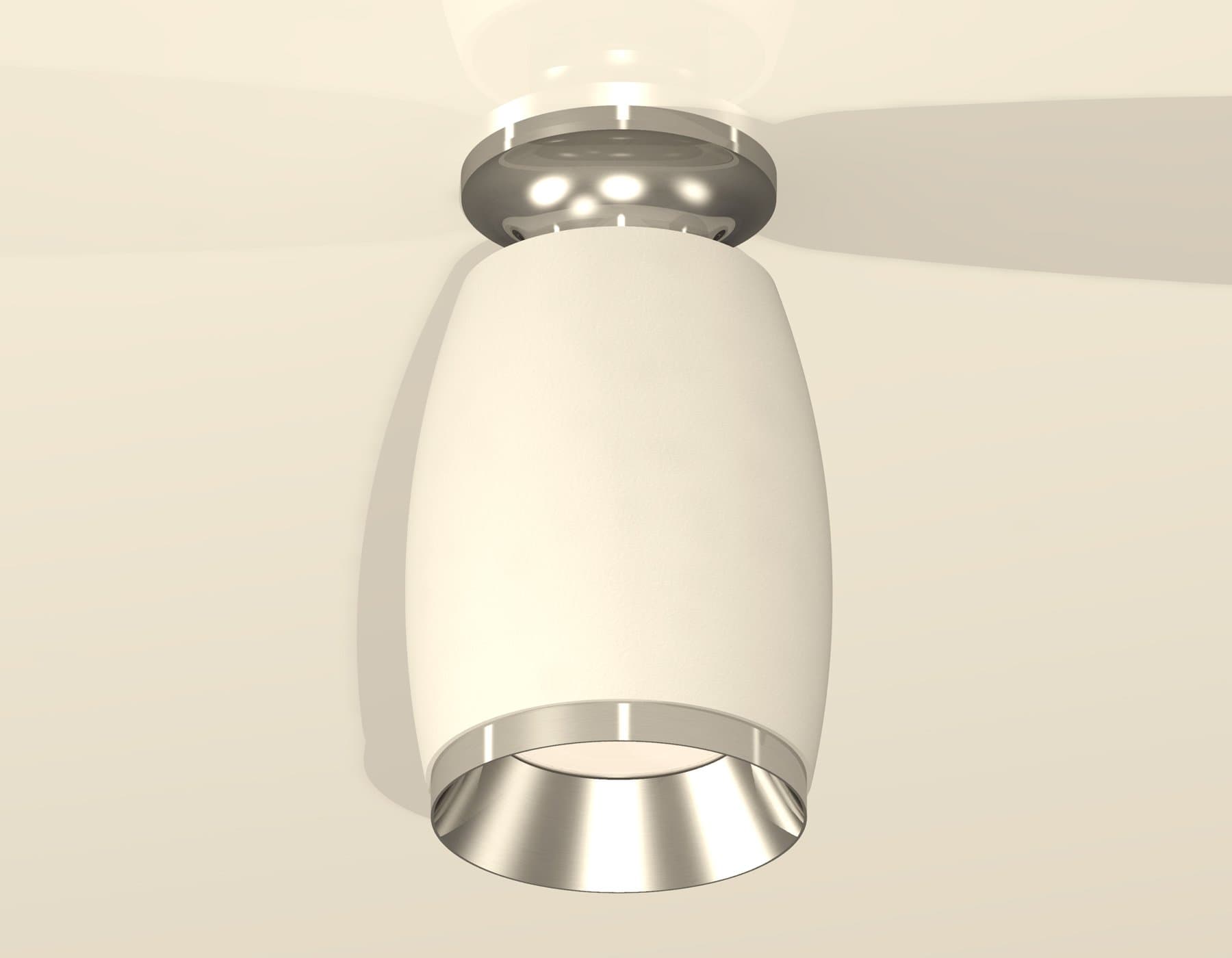 Ambrella Комплект накладного светильника XS1122042 SWH/PSL белый песок/серебро полированное MR16 GU5.3 (N6903, C1122, N7032) — миниатюра 2