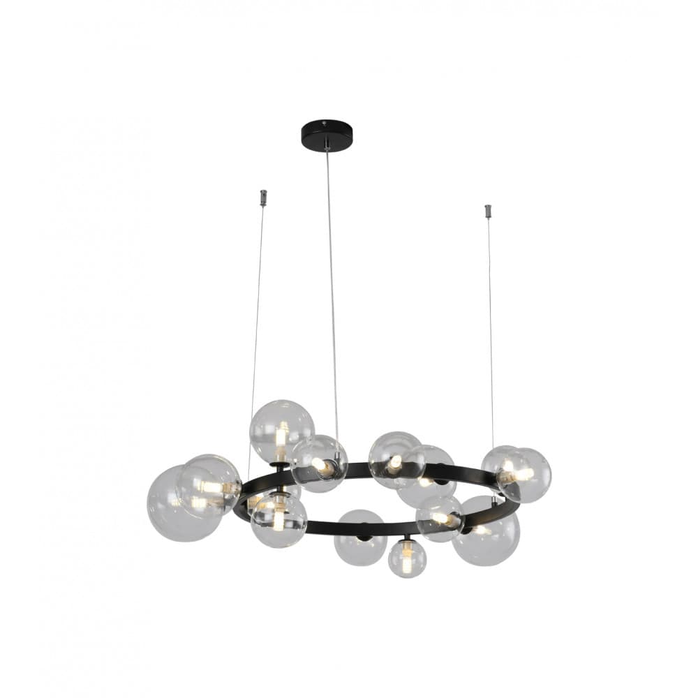 Kink Light 09408-15,19 Люстра Иона черный d85 h120 G9 15*5W (Led лампы в комплекте 4000К)