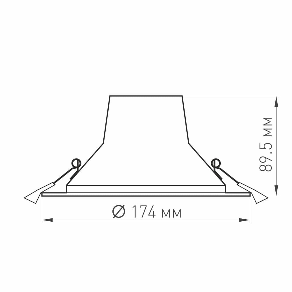 Arlight Светильник LTD-LEGEND-R175-20W Day4000 (WH, 50 deg) (IP20 Металл, 3 года) 027313 — миниатюра 3