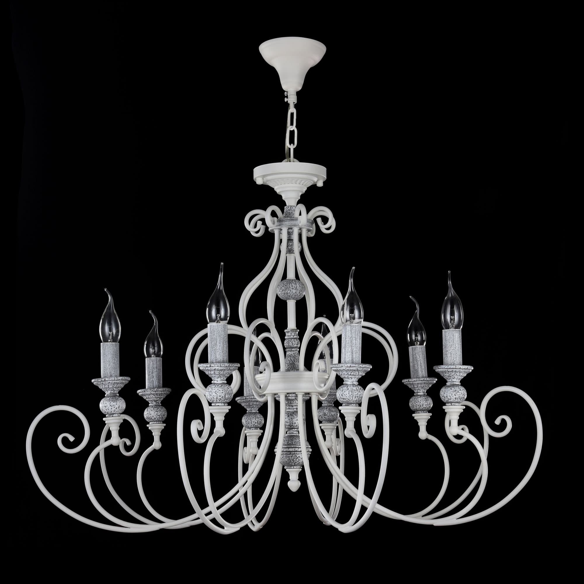 Maytoni Elegant Karina Белый Люстра 8xE14 60W ARM631-PL-08-W — миниатюра 8
