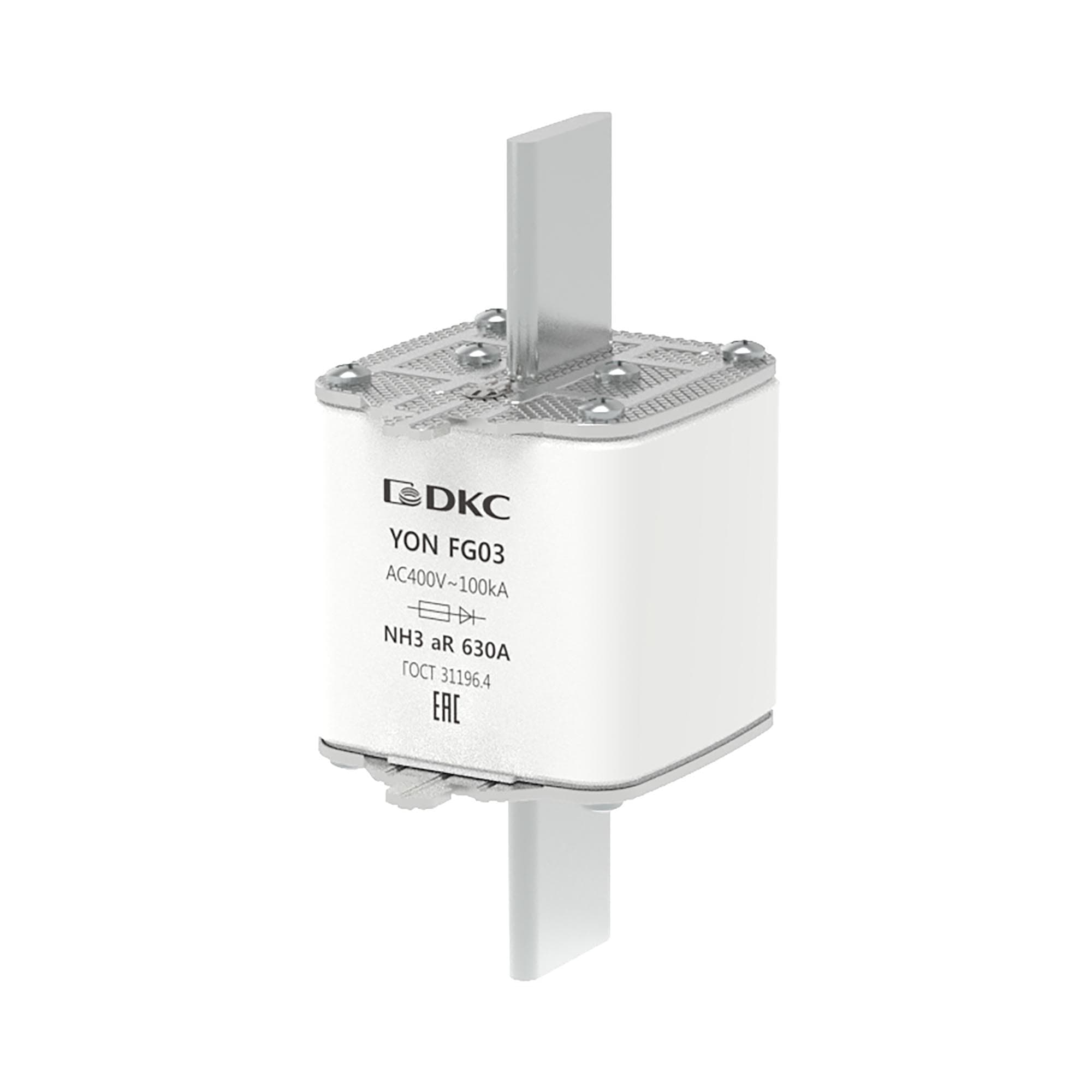 DKC Предохранитель YON ножевого типа FG3 630А 400V характеристика aR