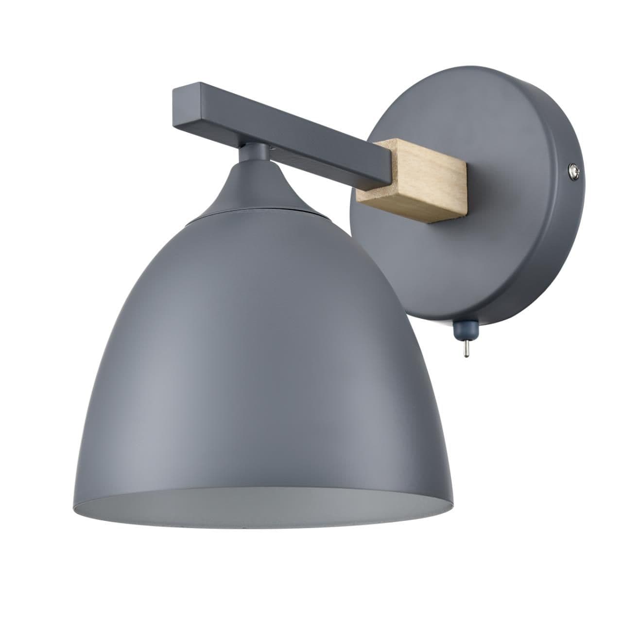 Lumion 8096/1W MODERNI LN25 серый/серый металл, дерево/металл Бра Е27 1*60W 220V COLANGE