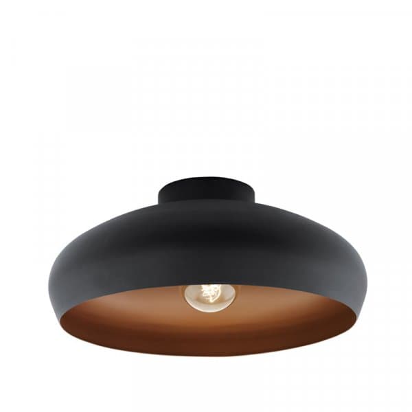 Eglo 94547 Потолочный светильник MOGANO, 1х60W (E27), Ø400, H170, сталь, черный, медный