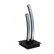 Eglo 99804 Настольная лампа LEJIAS, LED 8W, 1050lm, теплый свет, H330, основание: B140, T140, сталь/пластик, черный/прозрачный