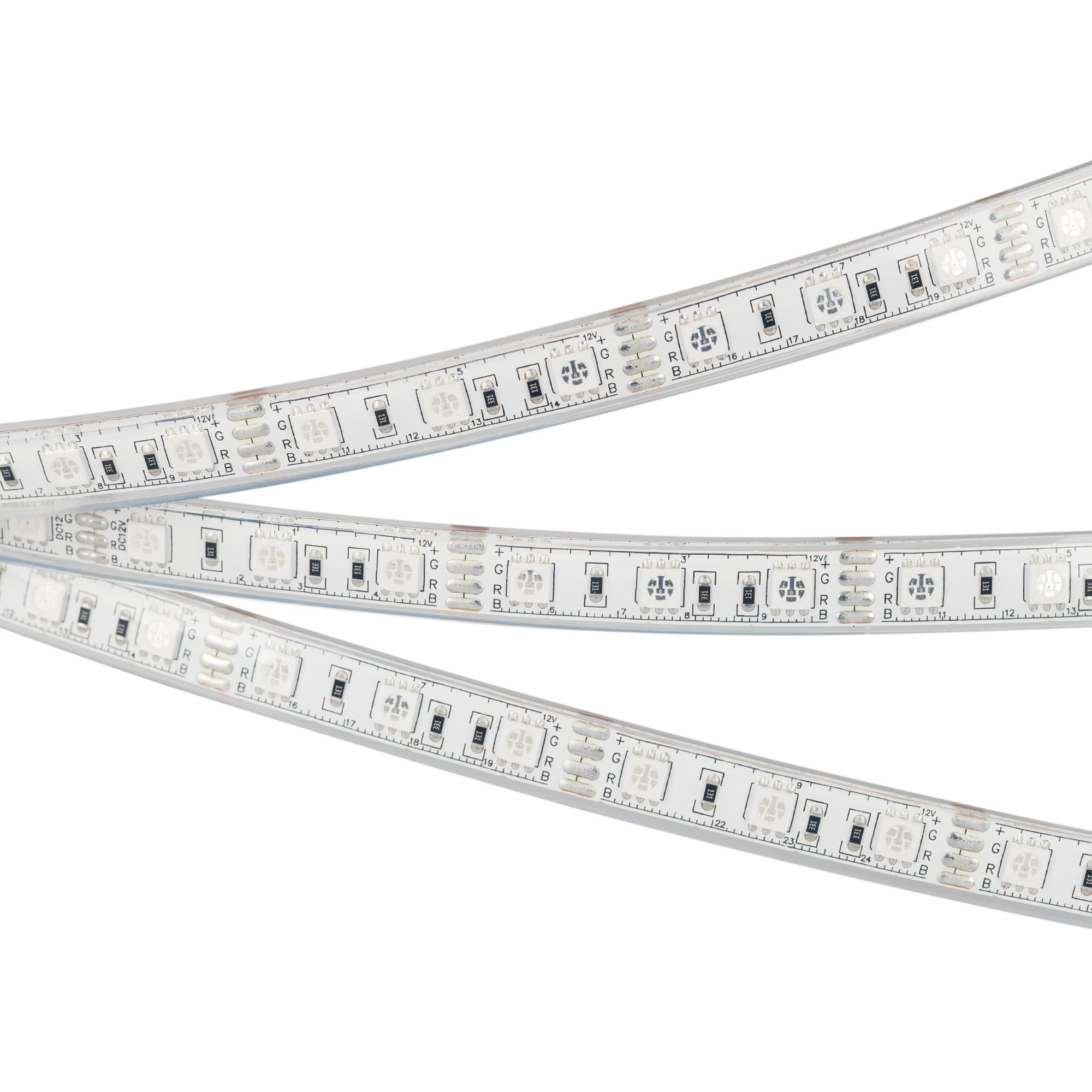 Arlight Светодиодная лента герметичная RTW-PU-B60-12.5mm 12V RGB (14.4 W/m, IP68, 5060, 5m) (-) 029599(2) — миниатюра 1