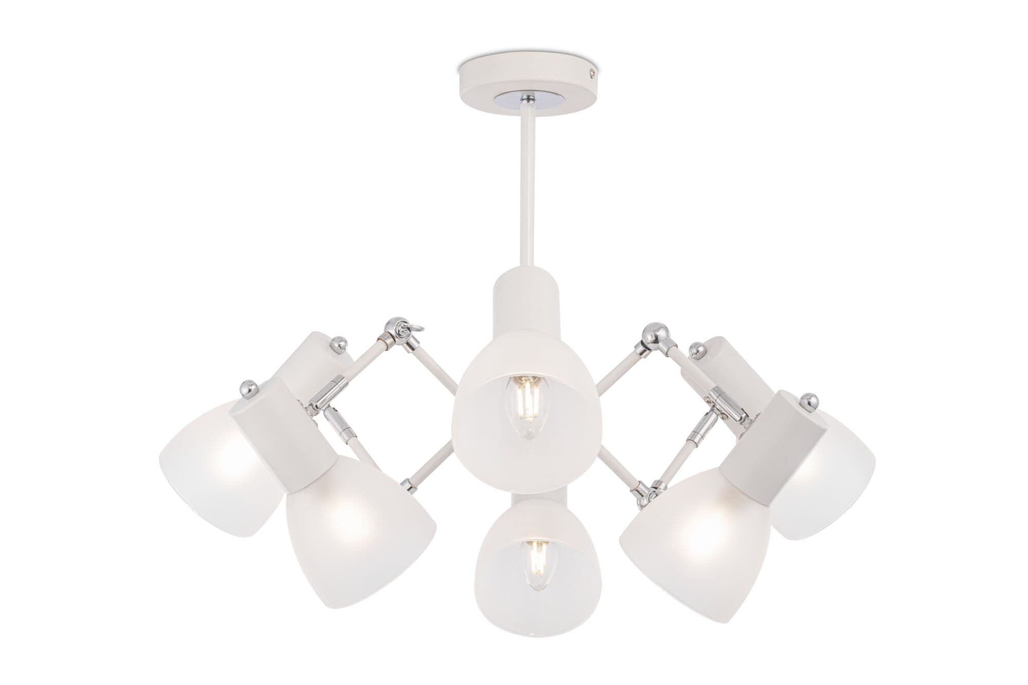 Freya Modern Avery Белый и Хром Люстра FR5080PL-06W — миниатюра 2