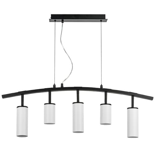 Lightstar LR735362863 Люстра RULLO 5х50W GU10 ЧЕРНЫЙ/БЕЛЫЙ (571735+214436-2+214486-3), шт