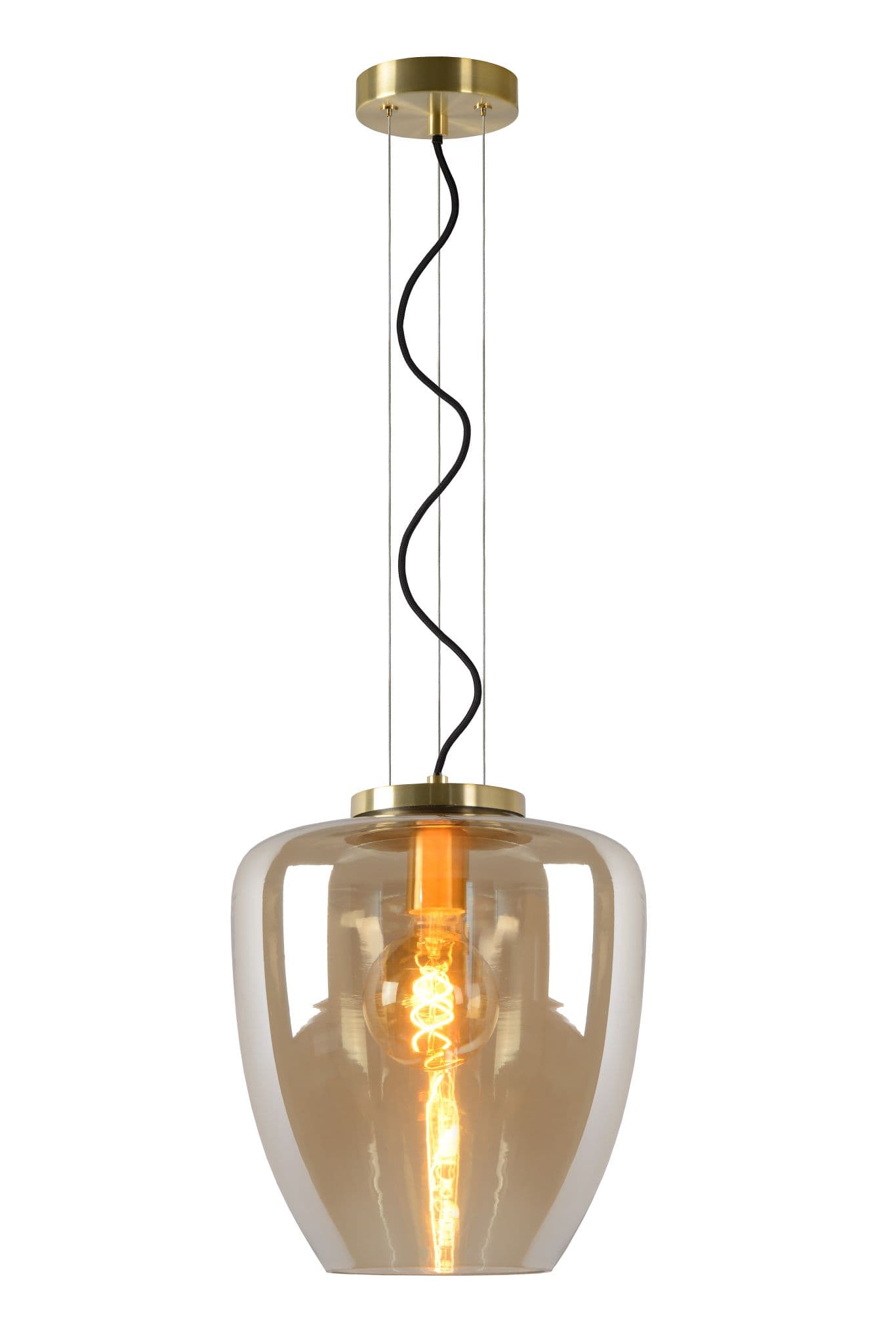 Lucide FLORIEN Янтарь Подвесной светильник 30473/28/62 — миниатюра 2