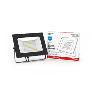Gauss Прожектор Elementary 100W 7200lm 6500К 175-265V IP65 PROMO черный LED 613100100P