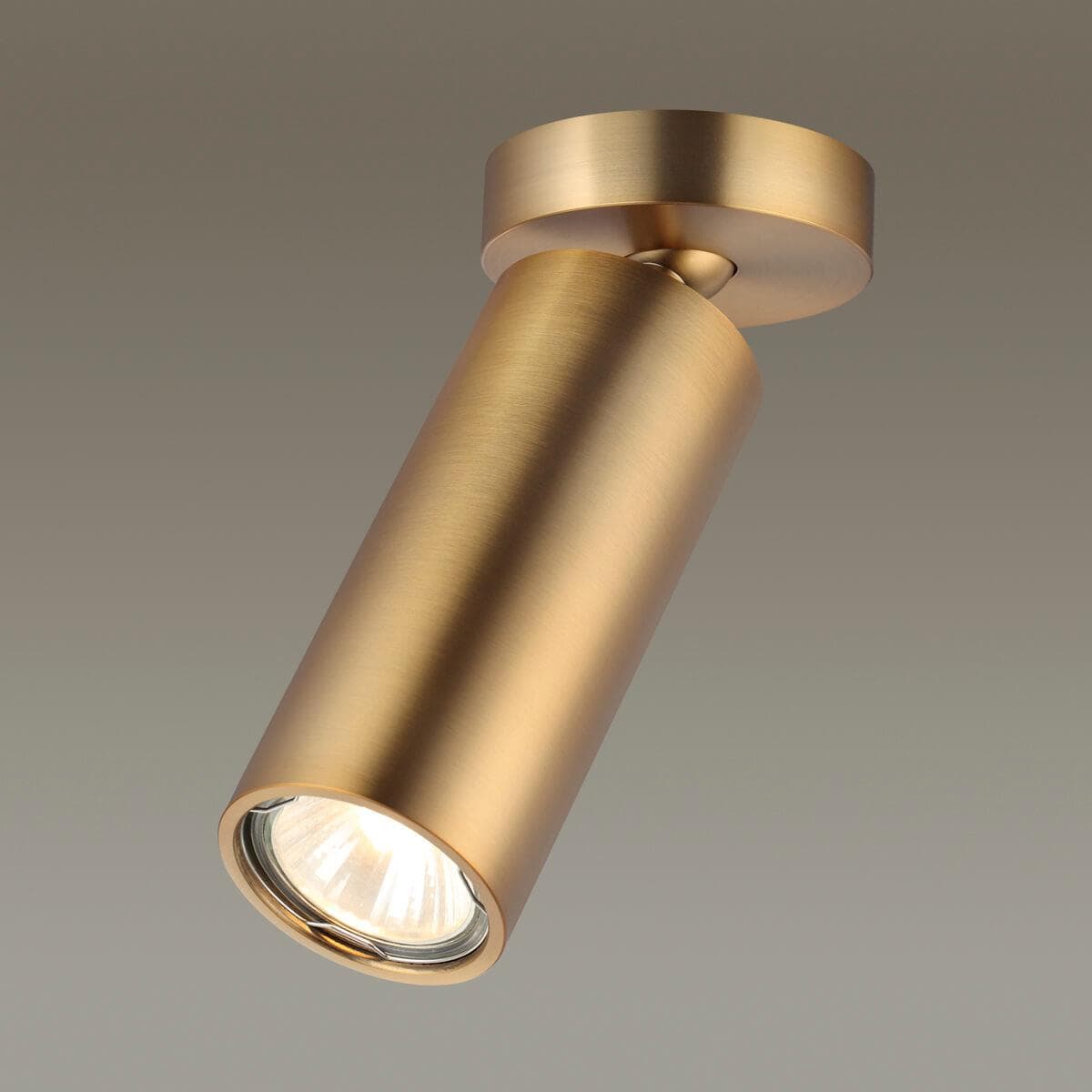 Odeon Light 4279/1C HIGHTECH ODL21 165 античн бронза/металл накладн. Поворотный светильник GU10 1*50W NINO — миниатюра 4