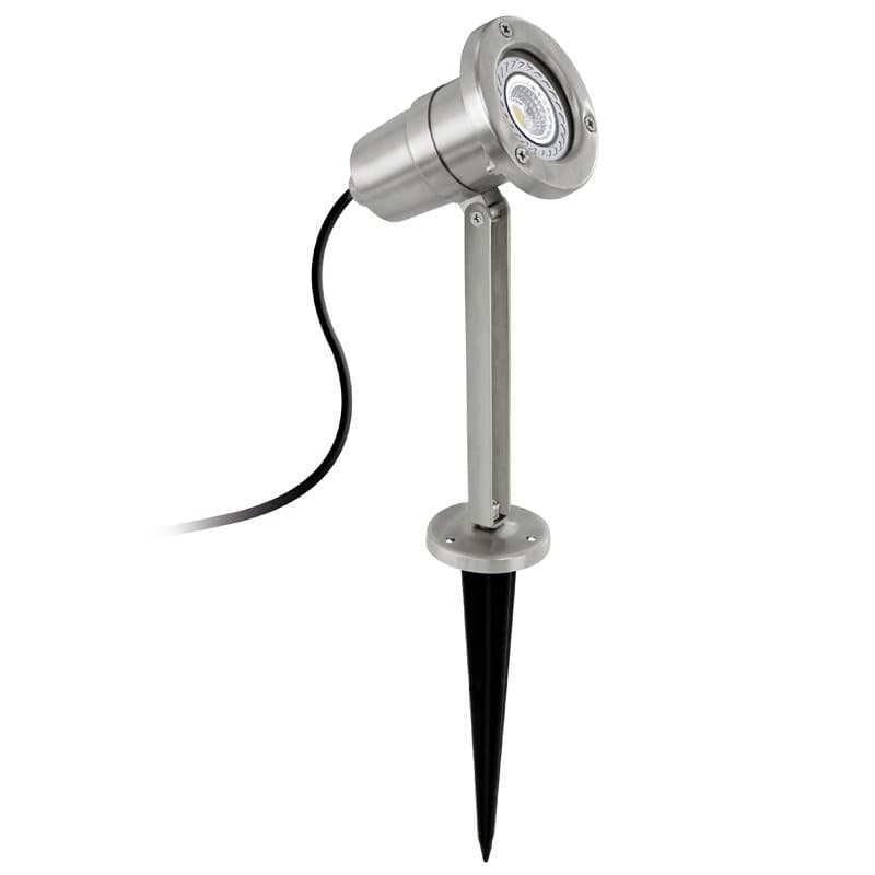 Eglo Ландшафтный светодиодный спот NEMA на колышке с кабелем и штекером, 1х5W (GU10), IP54, H240, нерж. с 94111