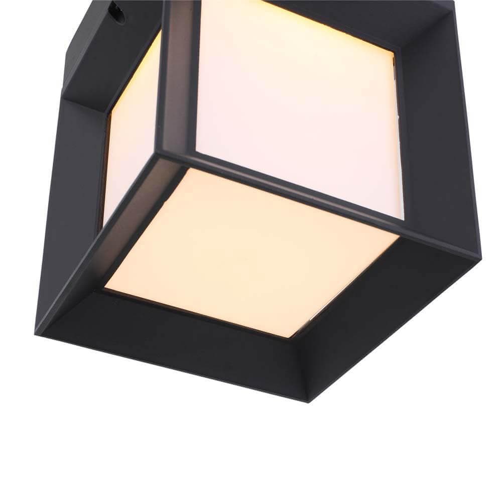 ST LUCE SL077.401.01 Светильник уличный настенный  Черный/Белый LED 1*9W — миниатюра 3