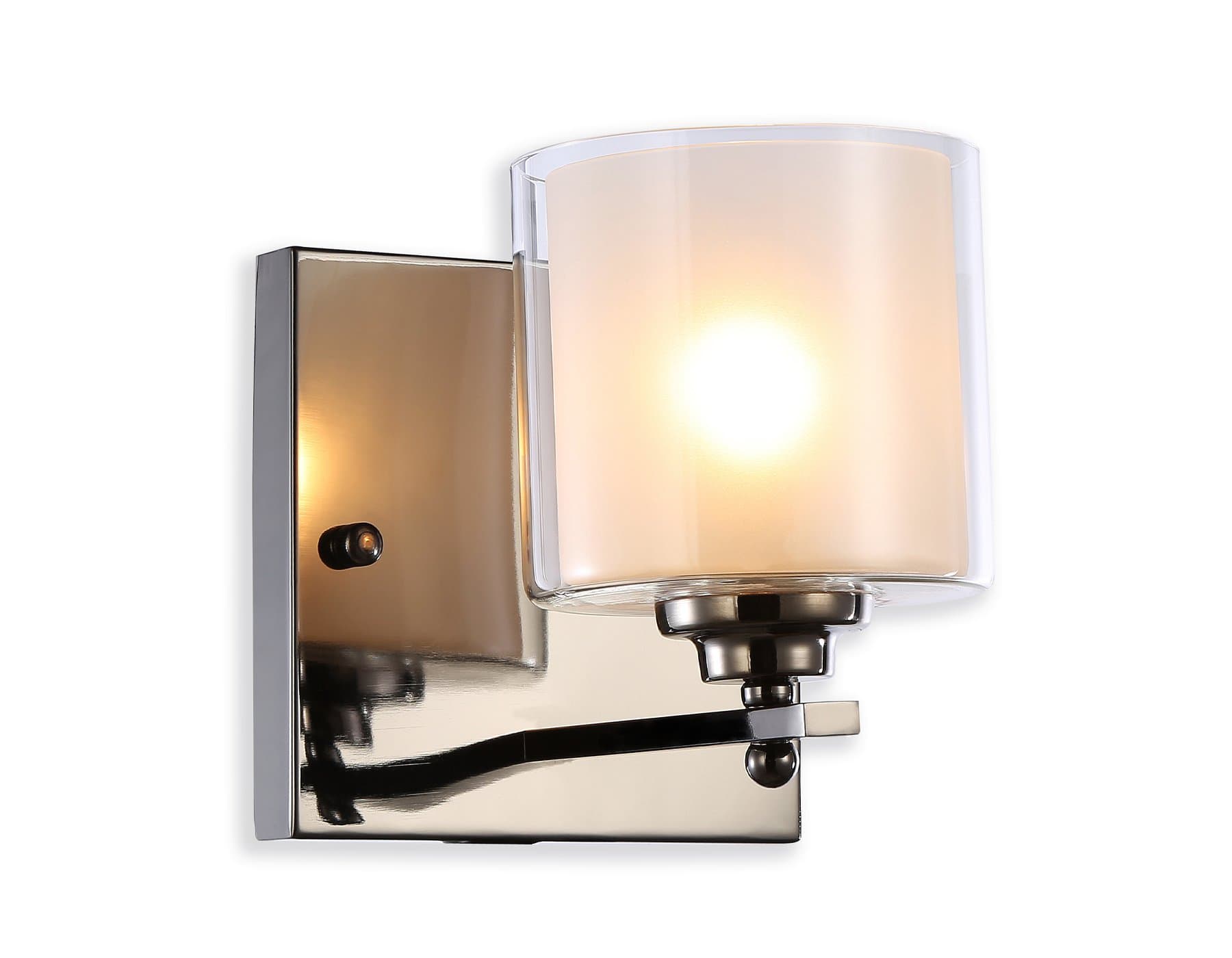Ambrella Настенный светильник TR4433 DCH/CL/FR черный хром/прозрачный/белый матовый E27 max 40W 197*140*230