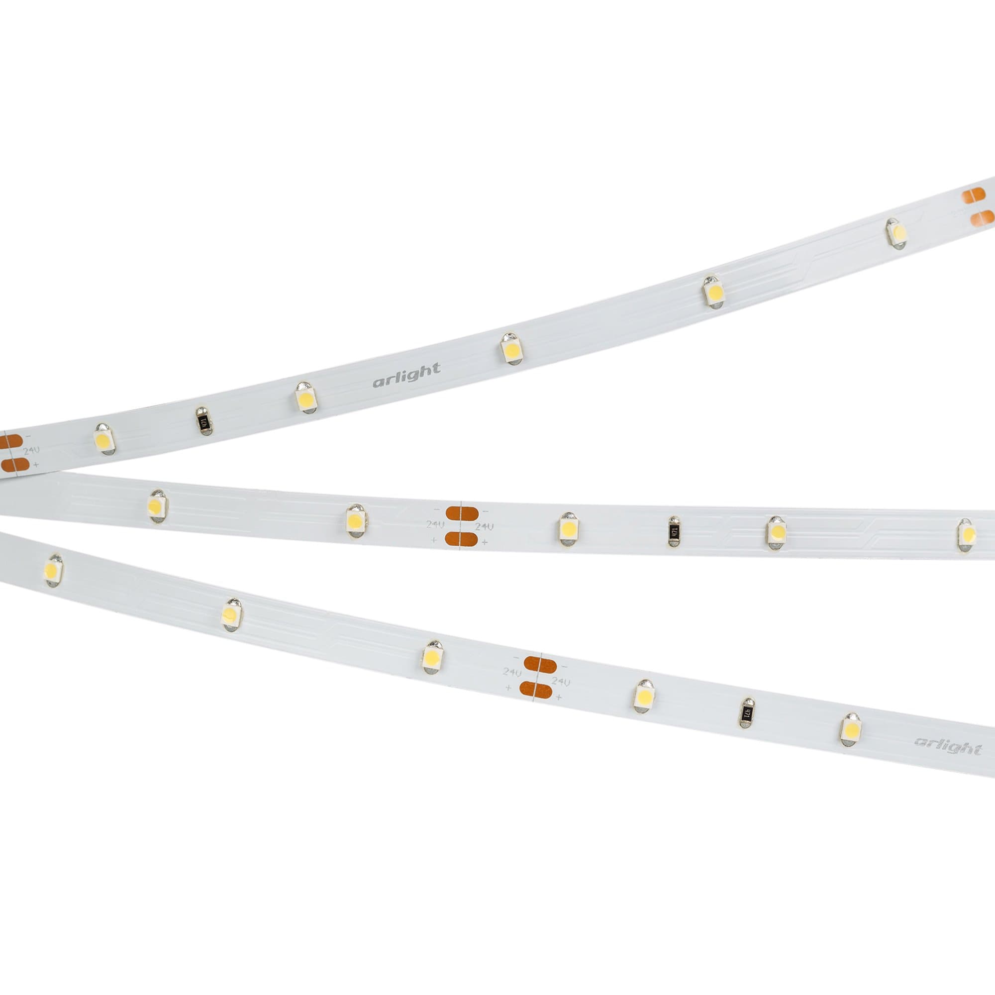 Arlight Светодиодная лента RT 2-5000 24V White6000 0.5x (3528, 150 LED, LUX) (2.9 Вт/м, IP20) 019917(B) — миниатюра 1