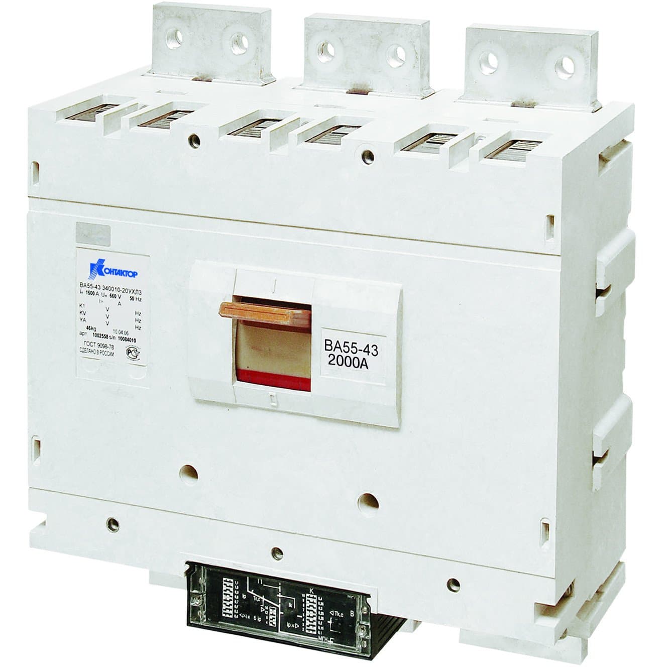 Контактор (Legrand) Выключатель автоматический ВА56-43-305130-00УХЛ3 2000А,660ВВА56-43-305110-20УХЛ3