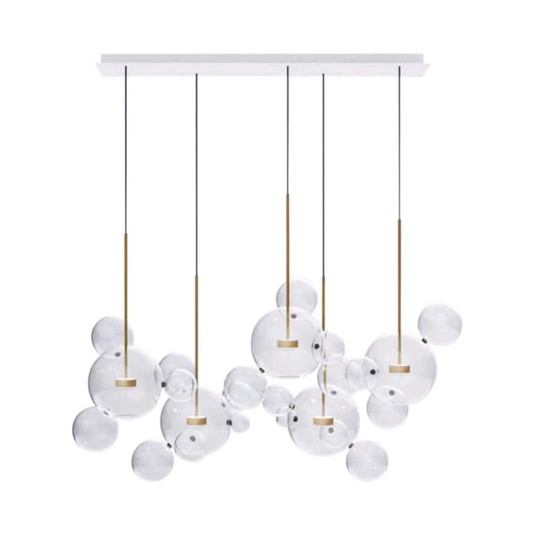 Kink Light 07545-4 (5AS),21 Подвес Галла прозрачный w150*65 h200 Led 70W (3000K)