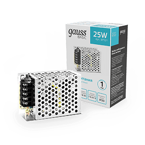 Gauss Блок питания Basic 12V 25W IP20 1/140 BT501