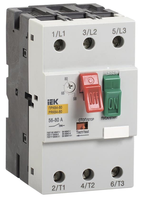 IEK Пускатель ПРК64-80 In=80A Ir=56-80A Ue 660В — миниатюра 2