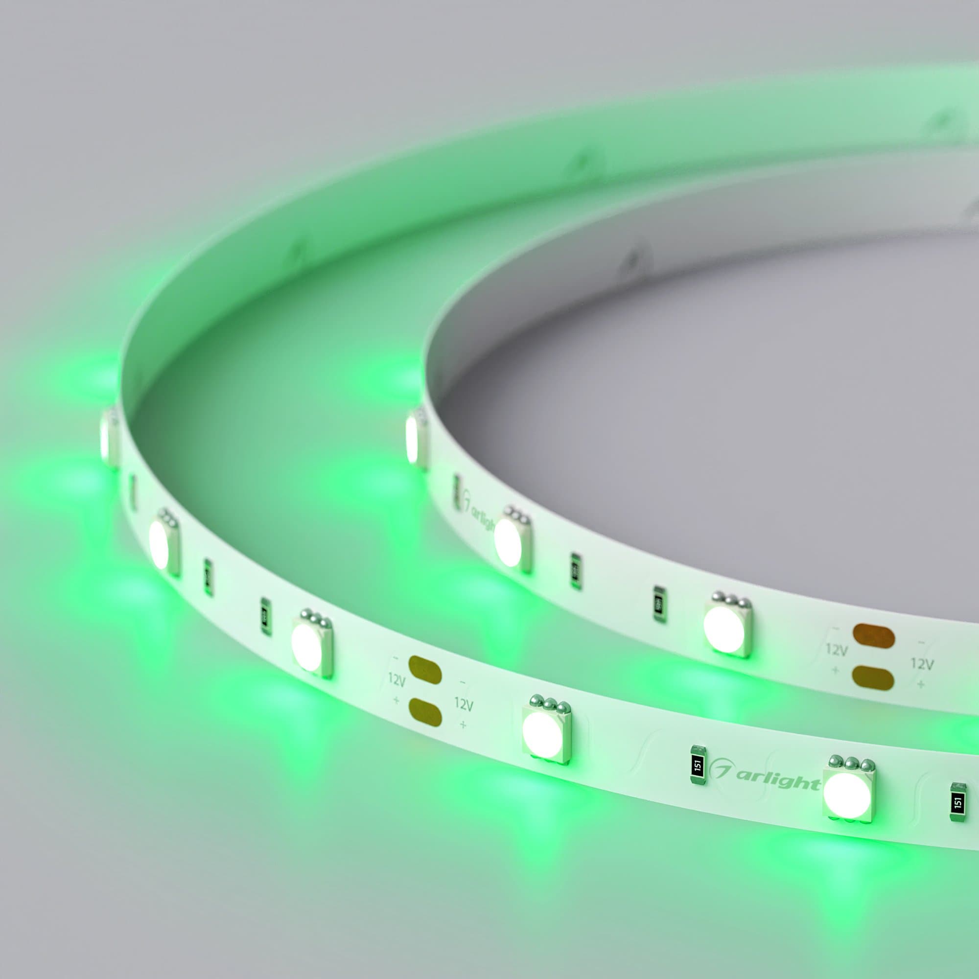 Arlight Светодиодная лента RT 2-5000 12V Green (5060, 150 LED, LUX) (7.2 Вт/м, IP20) 010593 — миниатюра 4