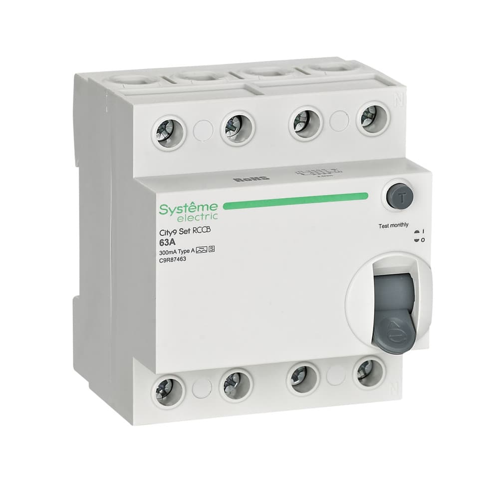 Systeme Electric City9 Set ВДТ 63А 4P 300мА A-S 400В