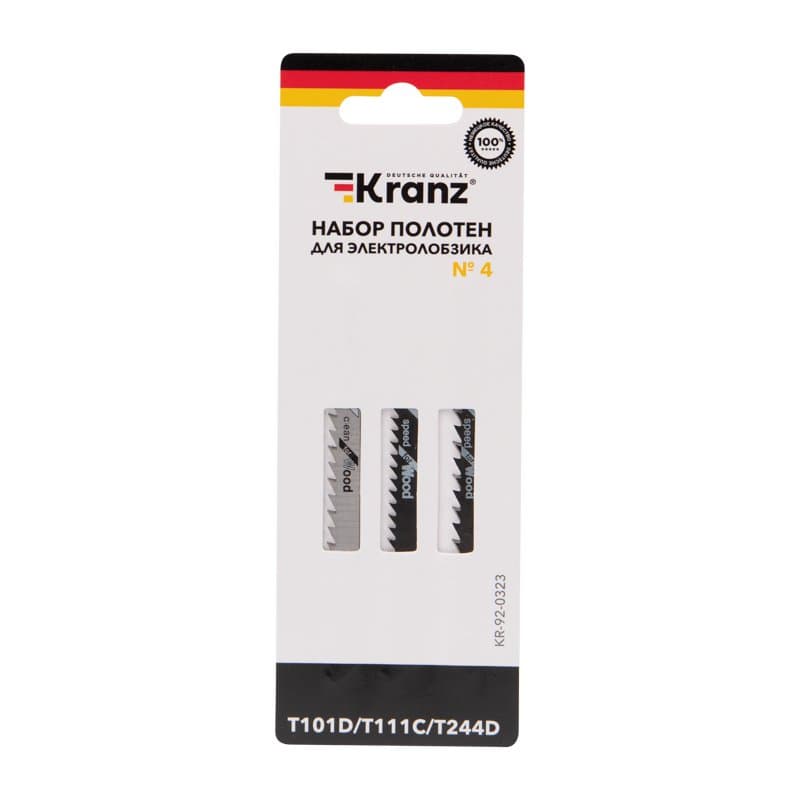 Kranz Набор полотен для электролобзика  № 4 T101D/T111C/T244D (3 шт./уп.) KR-92-0323 — миниатюра 2