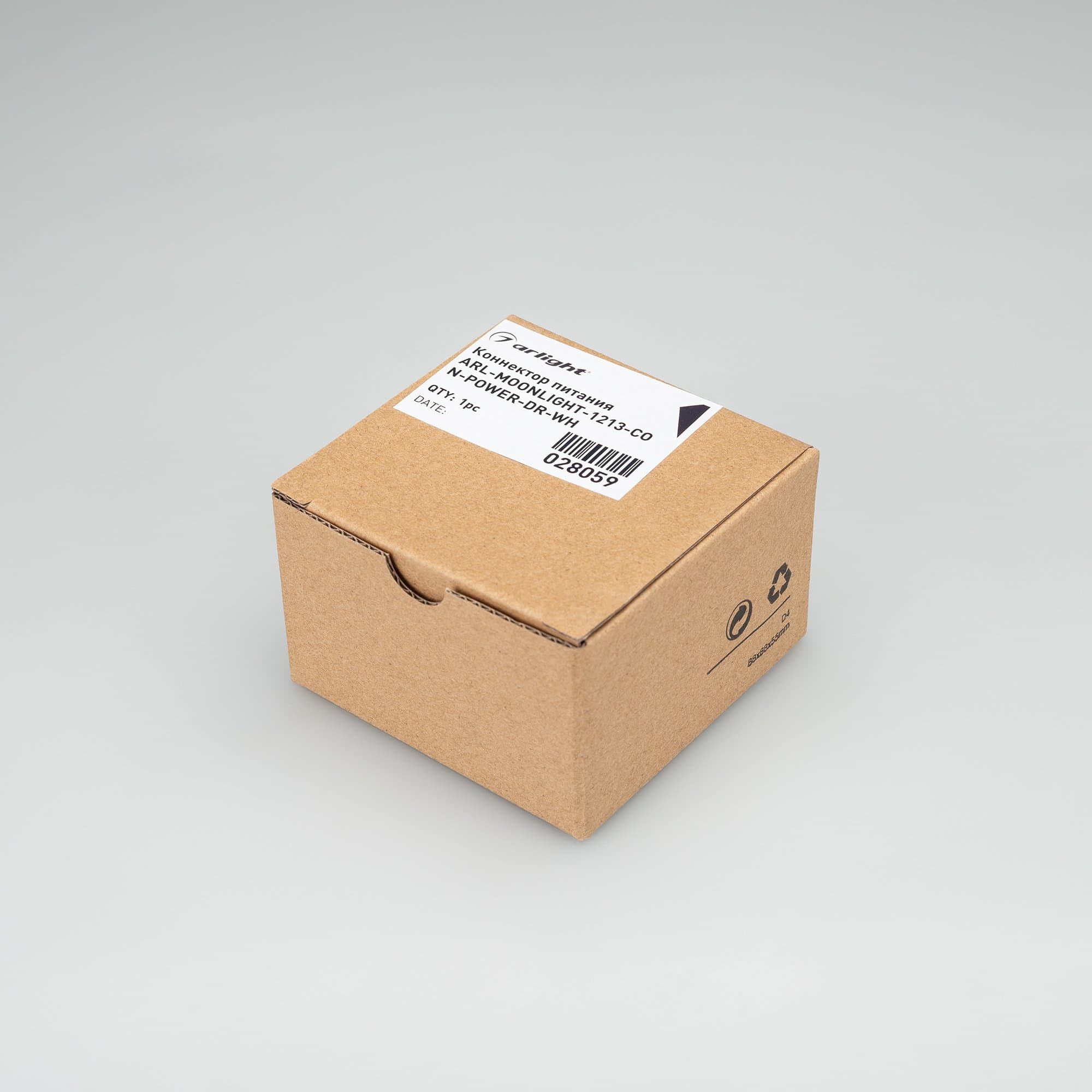 Arlight Коннектор питания ARL-MOONLIGHT-1213-CON-POWER-DR-WH (Пластик) 028059 — миниатюра 2