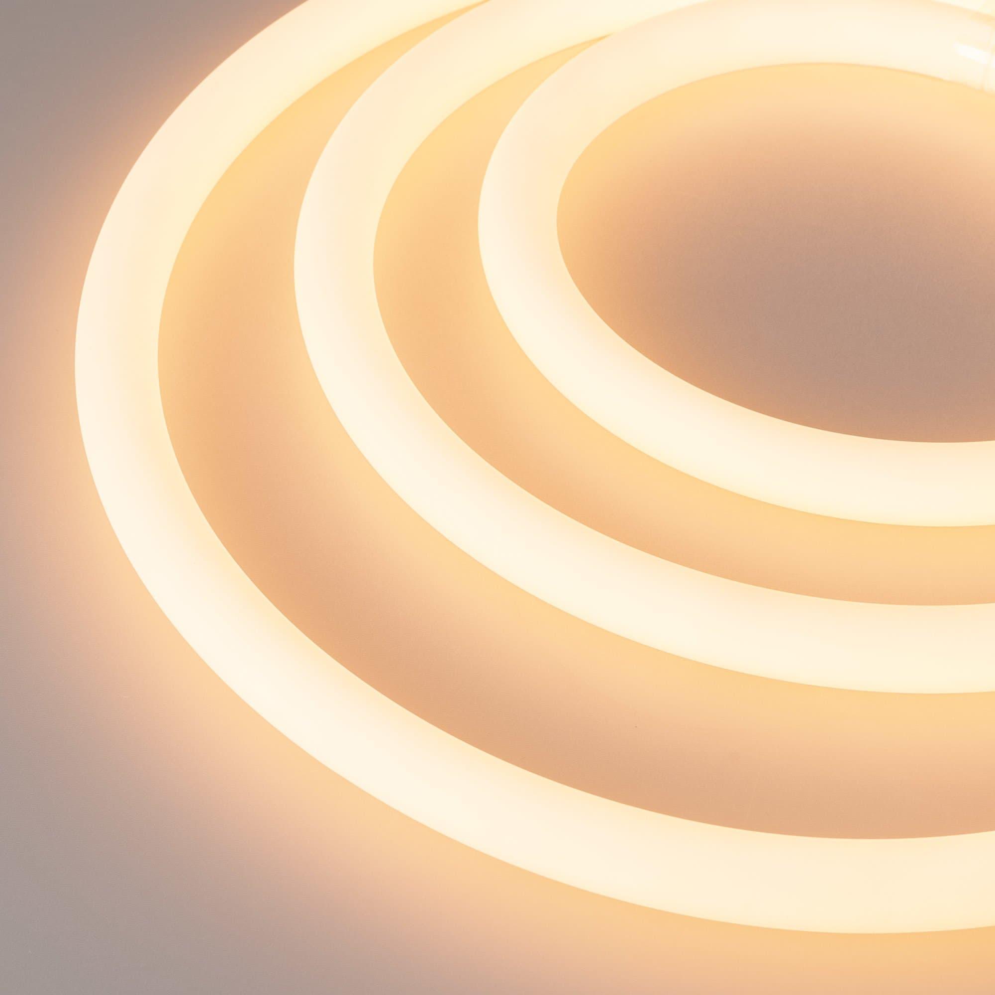 Arlight Лента герметичная MOONLIGHT-TOP-A336-D18mm 24V Warm2300 360deg (14.4 W/m, IP65, 2835, 5m, wire x1) (Прямой вывод кабеля) 038761